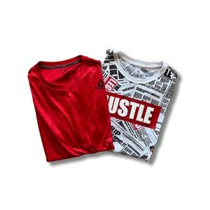 Men T-Shirts Size Medium Bundle — Reebok and Hustle